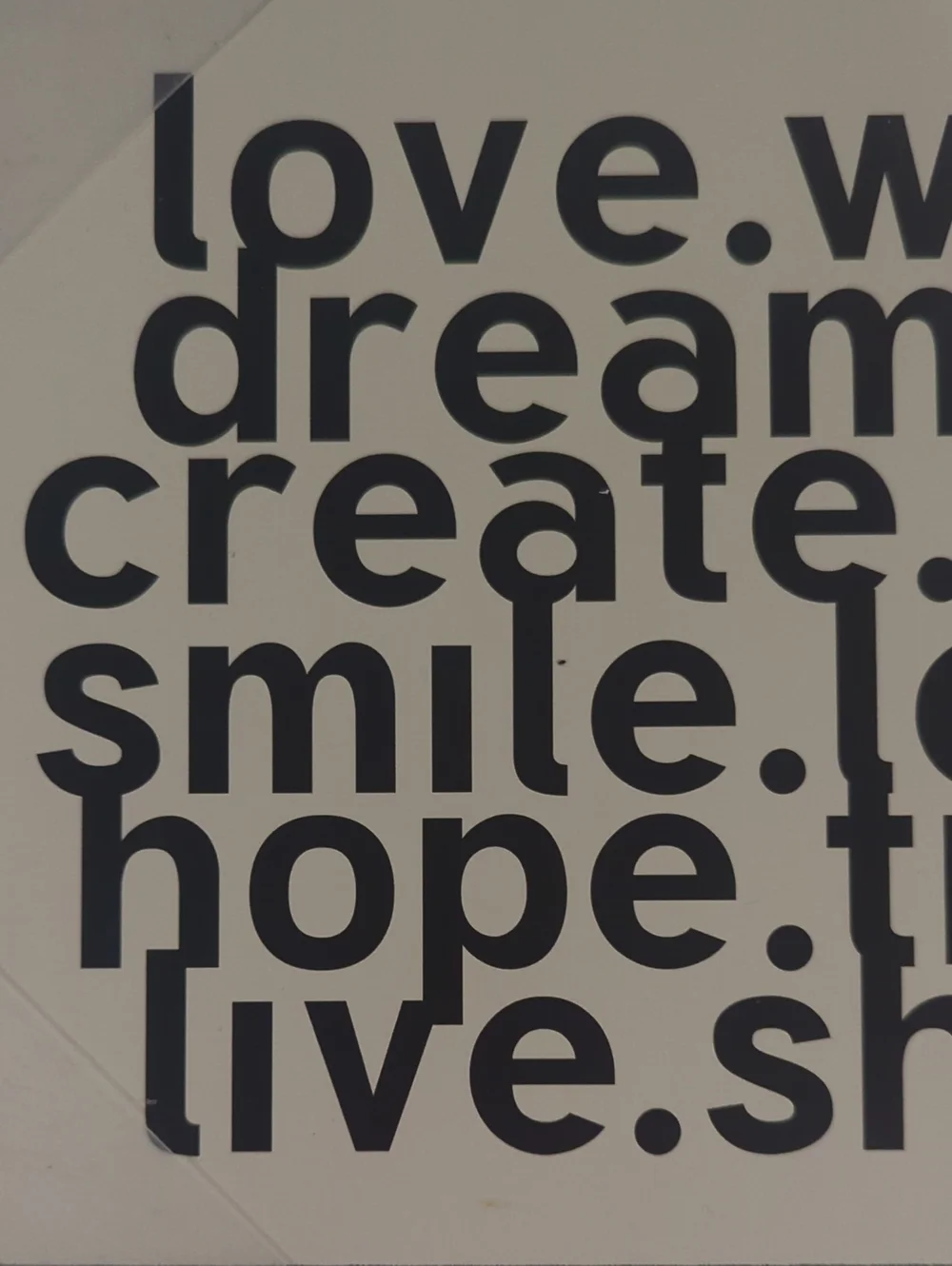 Inspirational Typography Wall Art – Be (Black & Teal)